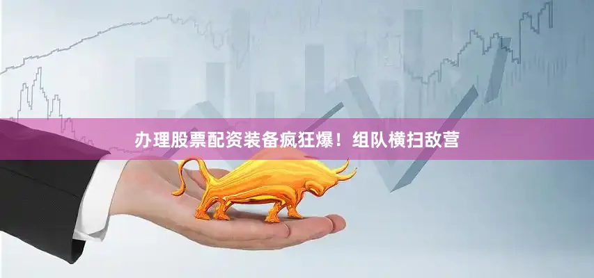 办理股票配资装备疯狂爆！组队横扫敌营